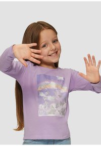s.Oliver met glinsterende op de voorkant - Langarmshirt - lavendel