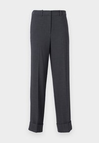 JDYFAITH STRAIGHT FOLD UP - Housut - dark grey melange