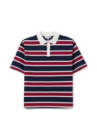 PURE STRIPED - Polo - white/blue/red