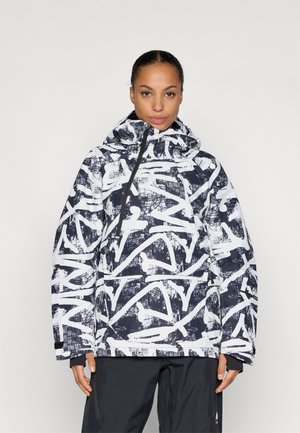 WOMENS RESERVE RELAXED ANORAK - Chaqueta de esquí - black/white