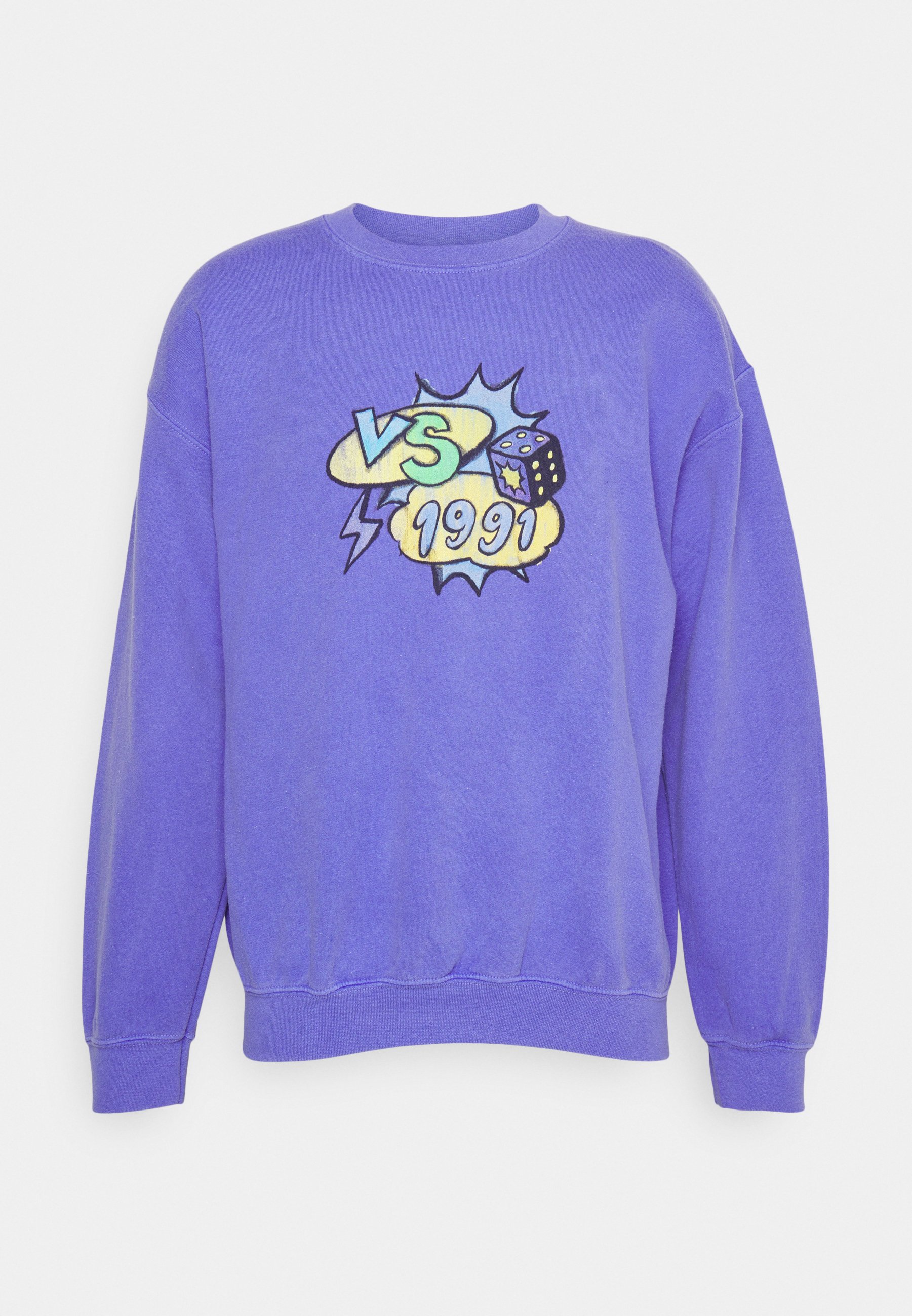 Vintage Supply Cartoon Graphic Unisex Sweatshirt, Size: Large, Lilac