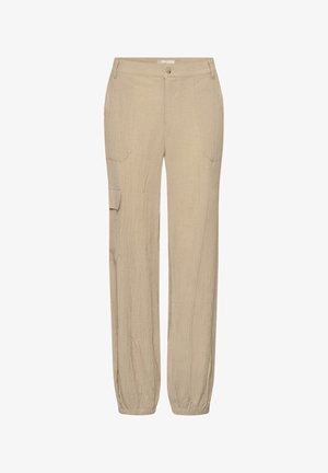 Cream, CRALVA PANT - Oldalzsebes nadrágok - travertine melange