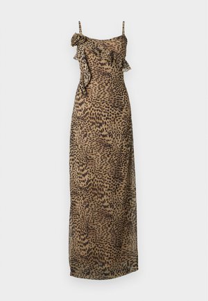 Gina Tricot Tall, TALL LEOPARD DRESS - Gallakjole - brown