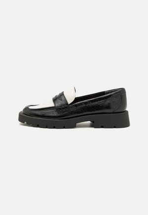 ELIAS - Slippers - black/white