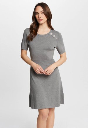 Gebreide jurk - gris anthracite