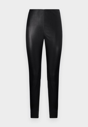 STUDIO ID GIGI STRETCH LEGGINGS - Leather trousers - black