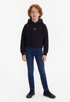 Tommy Hilfiger TONAL FLAG HOODIE UNISEX - Φούτερ με κουκούλα - black