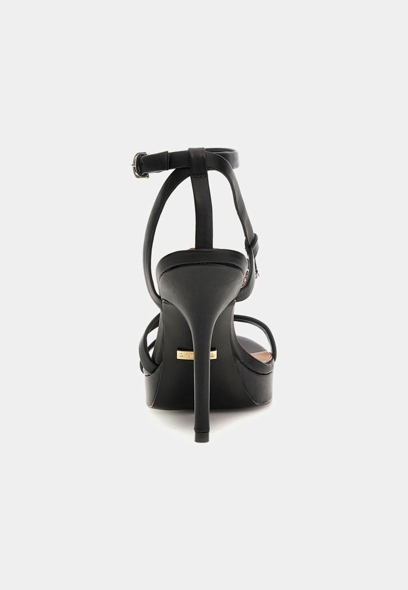 Sandales à Talons GUESS Twilla Pour Femme - Noir, Talon 8 Cm, Sangles Minces - Taille 36 EU