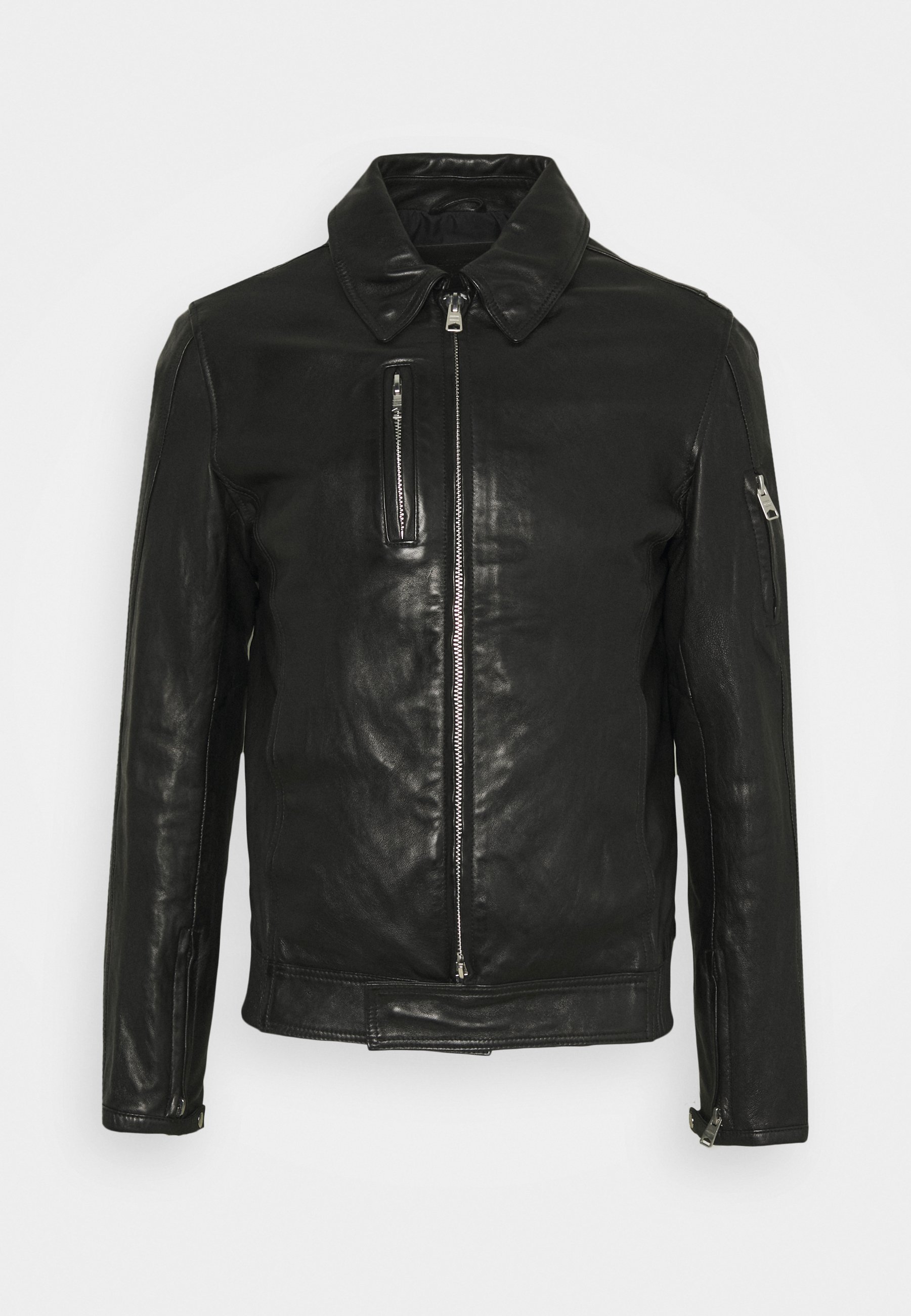 all saints caleb leather jacket