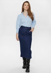 NUAMBER  - Teksaseelik - dark blue denim
