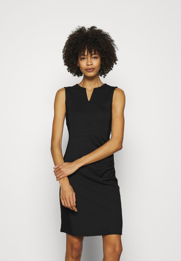 SLEEVELESS HIGH V NECKLINE DRESS - Shift dress