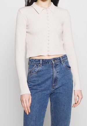 Strickjacke - beige