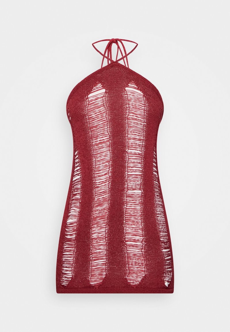 Jaded London Gebreide jurk bordeauxrood Jaded London Gebreide jurk bordeauxrood