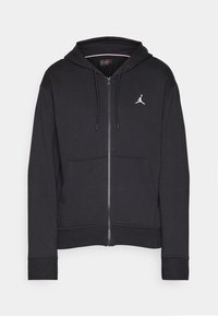Jordan HOODIE - Vetoketjullinen college - black/white