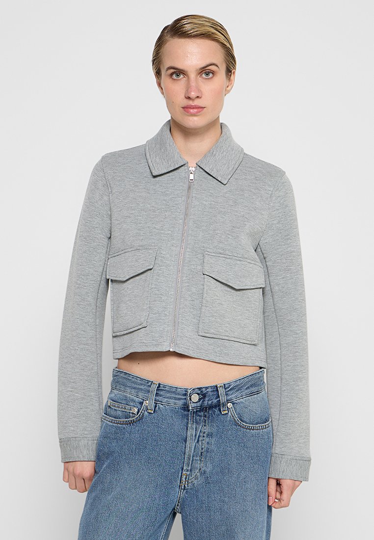 Only Sweater met rits grijs Only Sweater met rits grijs