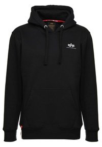 BASIC HOODY SMALL LOGO - Džemperis su gobtuvu - black