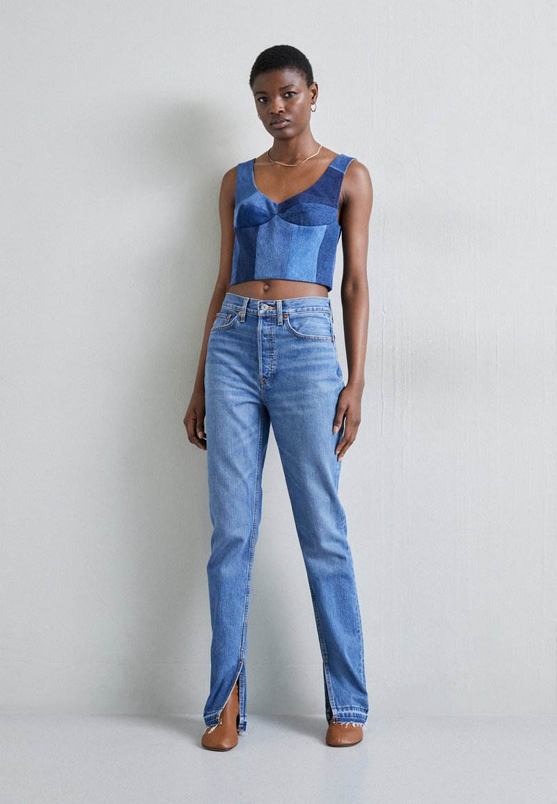 RE/DONE 70S HIGH RISE - Jeans Bootcut - atomic/blue denim - Zalando.de