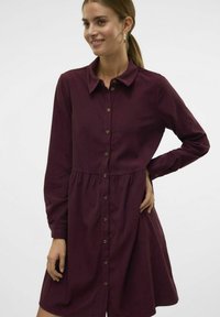 Vero Moda VMVILJA KURZES - Skjortekjole - winetasting