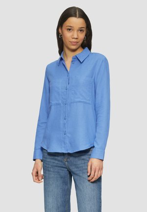 Button-down blouse - blau