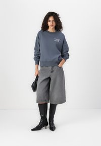 Abercrombie & Fitch Logo Crew Sweatshirt - Ikdienas džemperis - dark grey