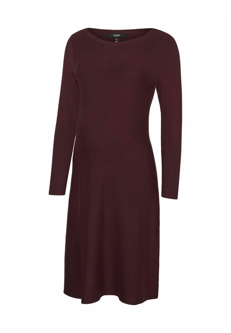 Vero Moda Gebreide jurk donkerrood gemêleerd Vero Moda Gebreide jurk donkerrood gemêleerd