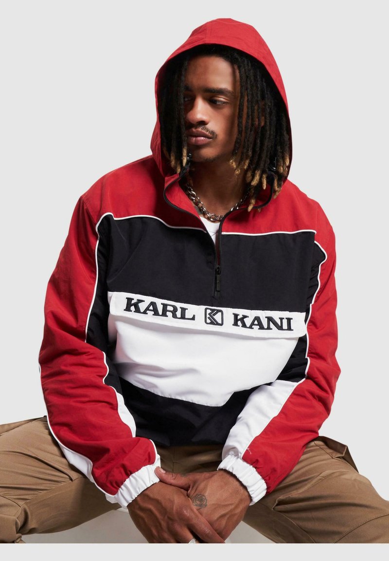 Karl Kani RETRO BLOCK Leichte Jacke red black white/rot