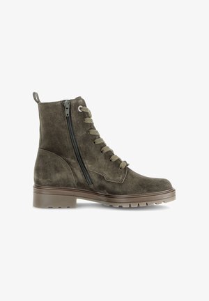 Gabor, GABOR SCHNÜRSTIEFELETTE - Lace-up ankle boots - oliv