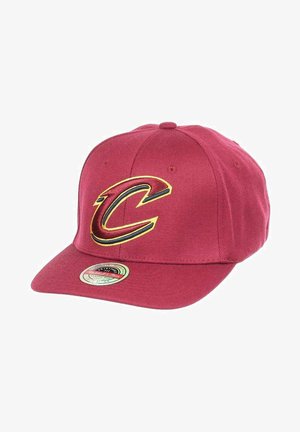 Maroon baseball cap with a raised "C" logo in yellow and black stitching on the front. Features a flat visor and adjustable snapback closure.