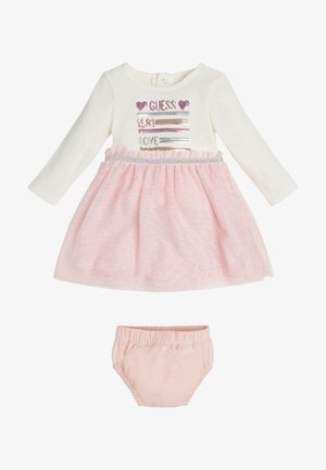 KLEID MIT FRONTLOGO - Šortky - weiß