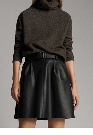 Massimo Dutti Jupe trapèze - black