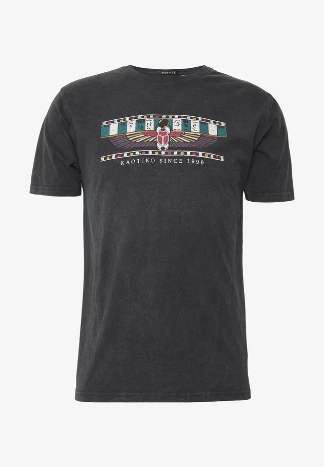 TIE DYE EGYP - T-Shirt print - dark grey