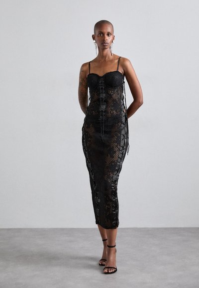 Sinead Gorey EYELET DRESS - Cocktailkjole - black