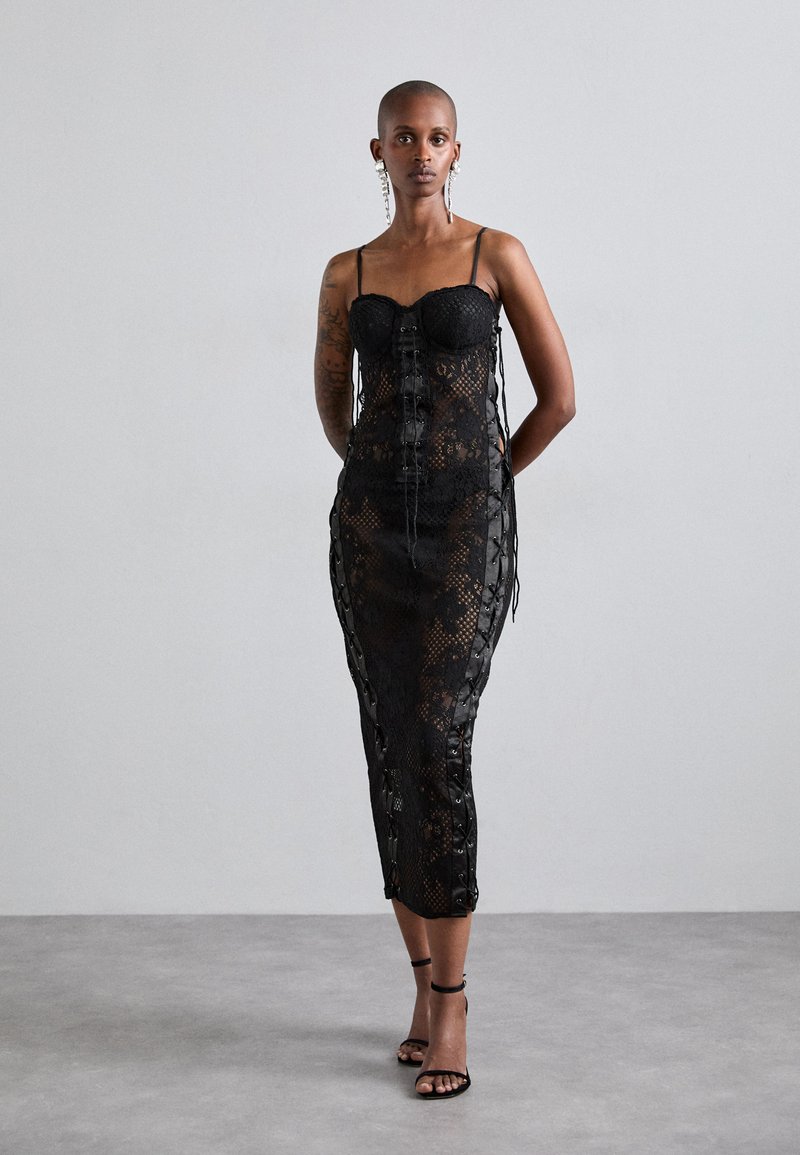 Sinead Gorey EYELET DRESS - Rochie cocktail/Rochie petrecere - black