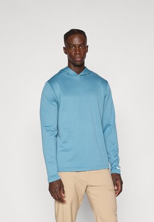 TOUR HOODIE - Topper langermet - smokey blue/pale ivory