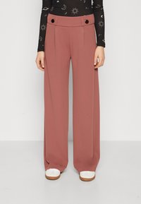 JDY JDYGEGGO LIFE  NEW LONG NOOS - Hlače - rose brown/black
