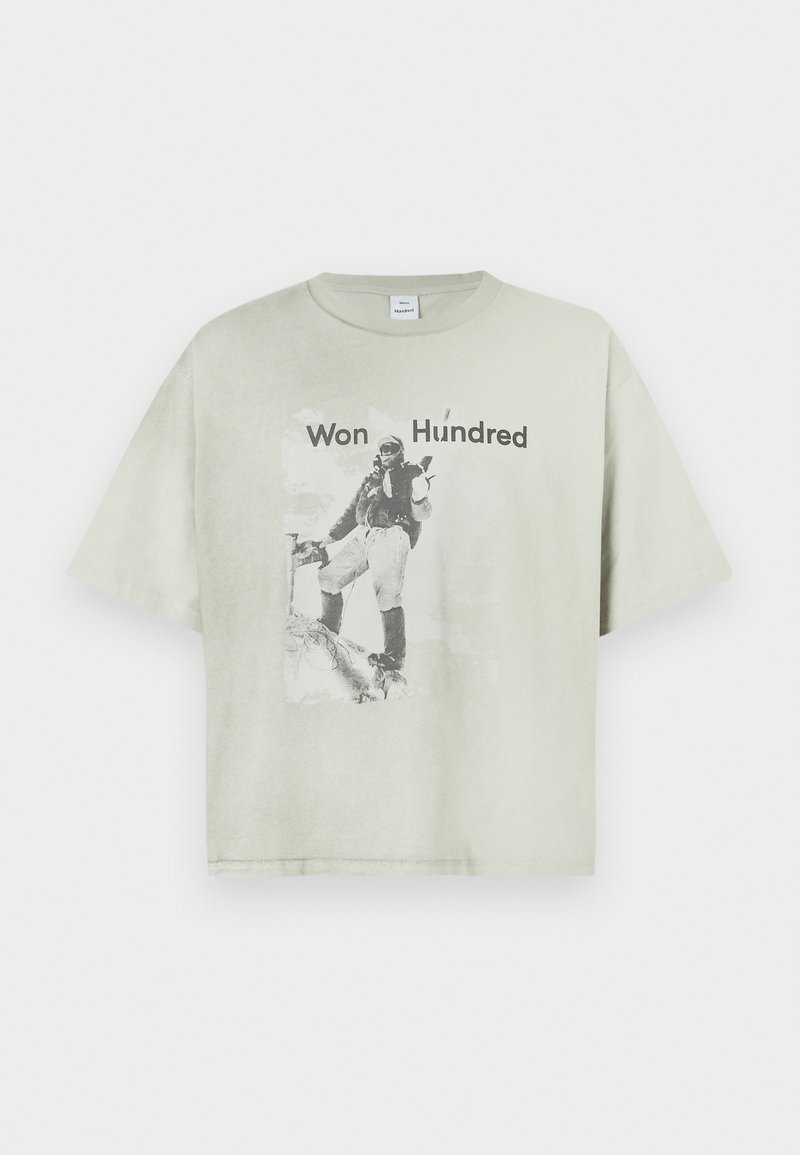 Won Hundred T-shirt print lichtgrijs