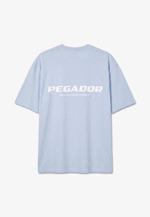 Pegador, COLNE LOGO - T-shirt imprimé - ocean blue/white