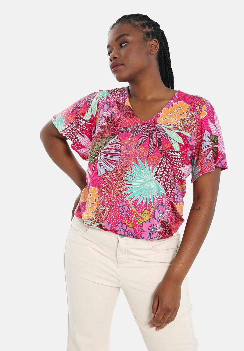 Paprika TShirt print fushia/mehrfarbig Zalando.de