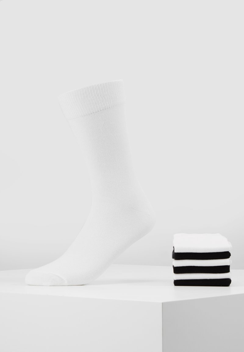 Pier One - 7 PACK - Calcetines - white/black, Ampliar