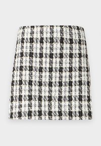 JDYVIOLA SKORT  - Omslagsskjørt - black /cloud dancer/light brown