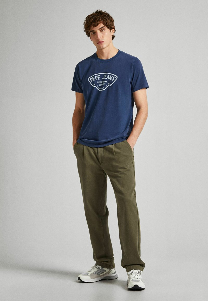 Pepe Jeans T-shirt print donkerblauw