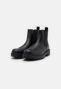 Zign LEATHER - Klasične gležnjače - black