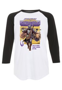 Star Wars STAR WARS: THE MANDALORIAN SIGNED UP MANDO - Langærmet T-shirt - white black