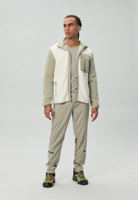 The North Face M YUMIORI FULL ZIP - Fleecejakke - white dune/clay grey