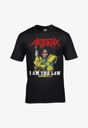 rockshirts ANTHRAX I AM THE LAW - T-shirt print - black