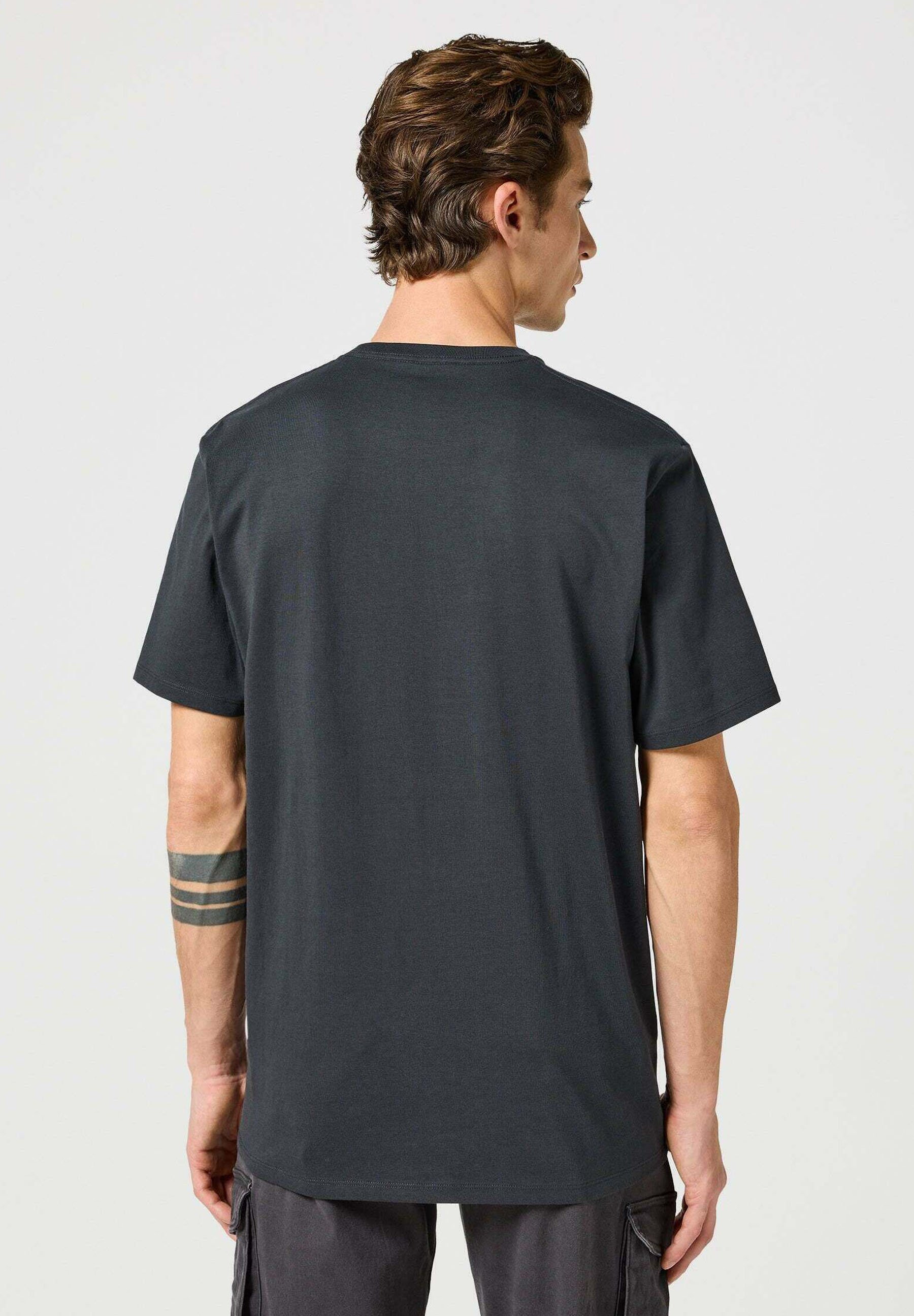Wrangler - T-shirt z nadrukiem/czarny - Zalando.pl