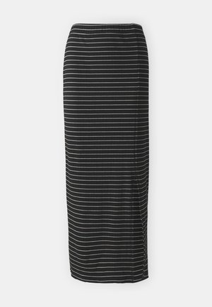 ONLY, ONLERICA SKIRT - Maxirock - black/cloud dancer