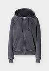 ICONS WASH LOOSE FIT FULL ZIP HOODIE - Sweater met rits - anthrazit