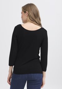 Fransa DOTTA TEE - Top s dlhým rukávom - black