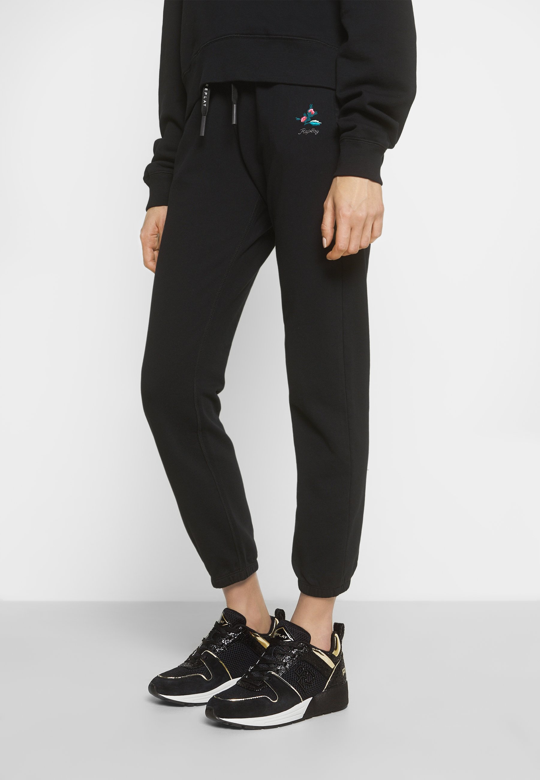 Replay HENLEY - Sneakers laag - black/Zwart - Zalando.nl